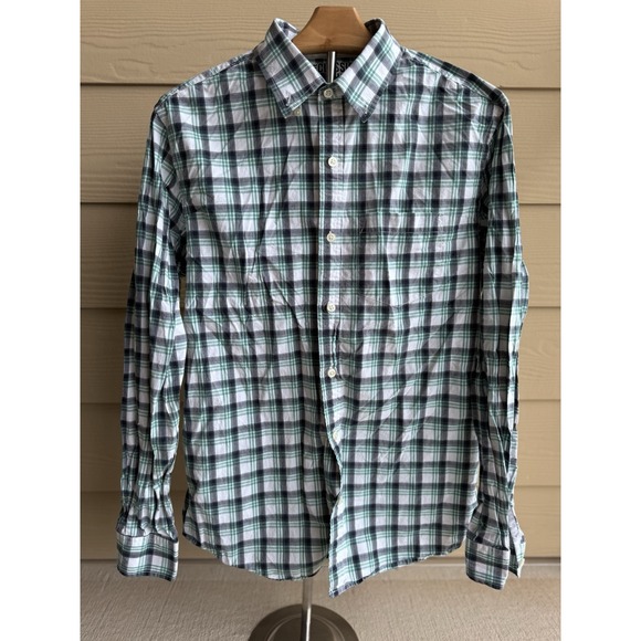 Old Navy Other - Old Navy The Classic Shirt Teal/White Check Button-Down Long Sleeve Button-Up M